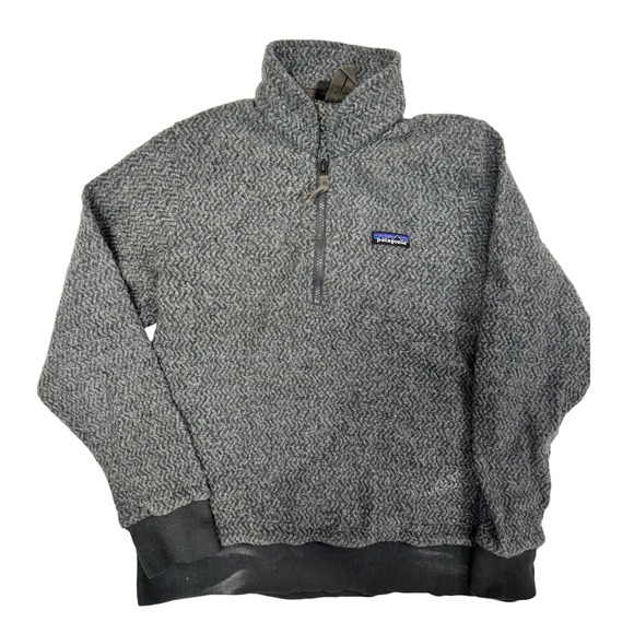 Patagonia Tops - Women's Patagonia Gray Woolyester 1/4 Zip Pullover Sweater Size M
